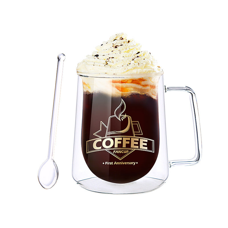 Glass Coffee cup High Borosilicate Double-Layer