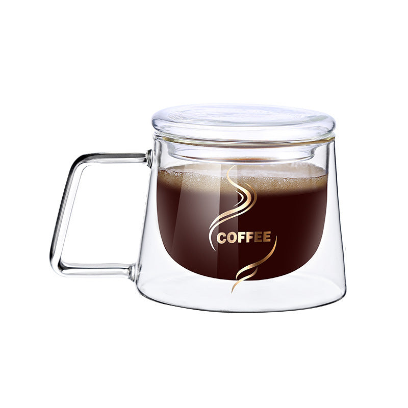 Glass Coffee cup High Borosilicate Double-Layer