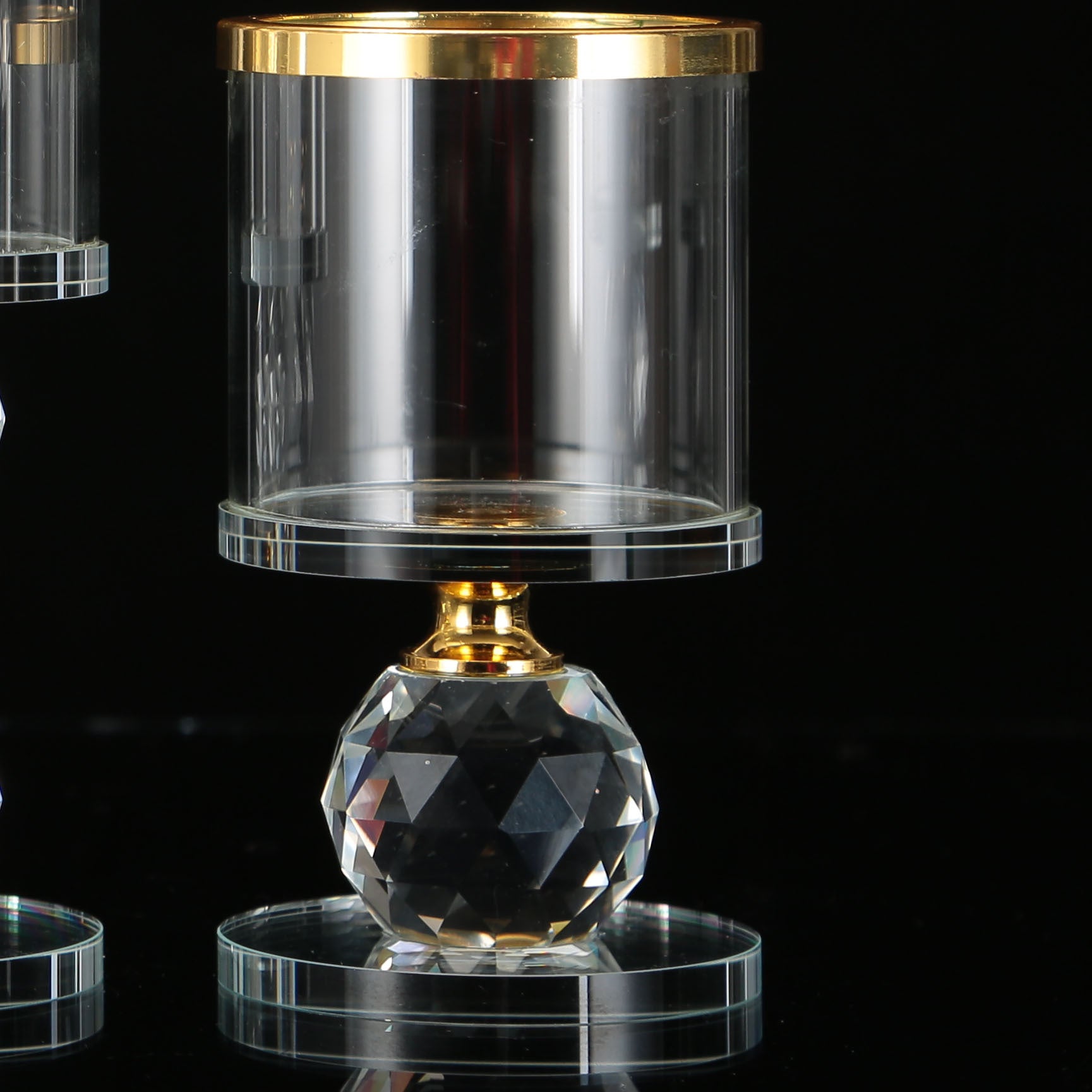 Crystal Candle Holder Set