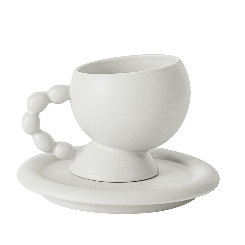 Coffee Cup and Saucer Set Style Ceramic Cup Home Simple Mug