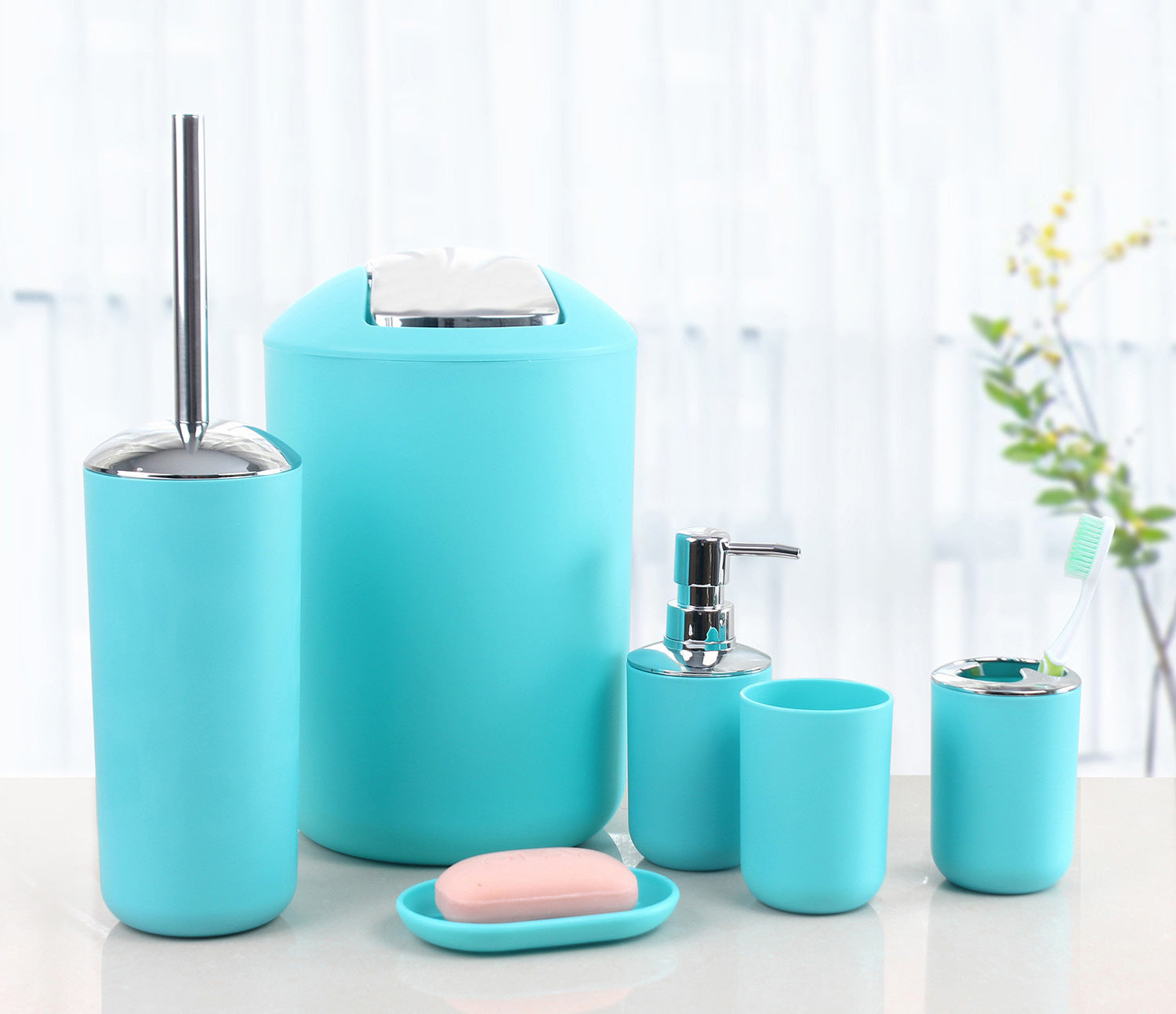 Ensemble de salle de bain moderne de six pièces