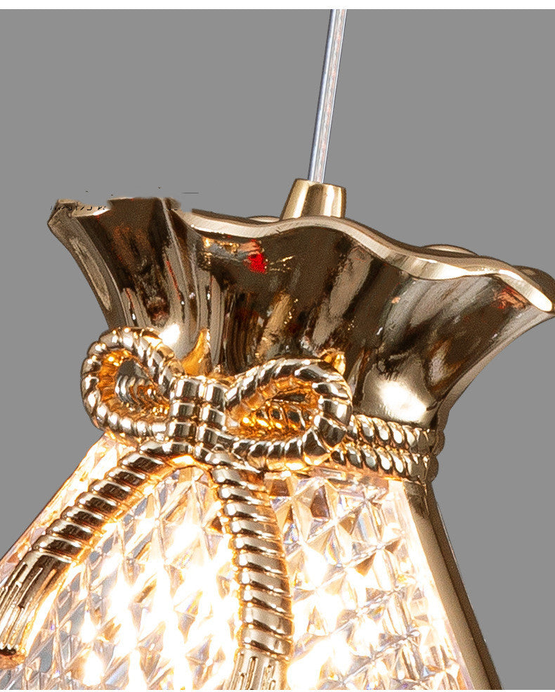 Alloy Chandelier Luxury Lucky Bag Lamp