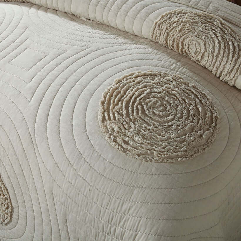 Cotton Bedspread Coverlet 3-Piece Set Quilt