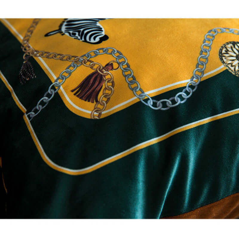 Housse de coussin à motif animalier