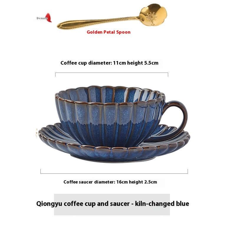 Elegant Coffee Plate Set Ceramic Cup