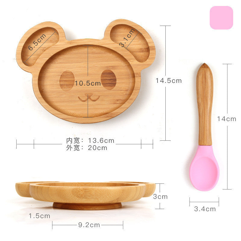 Children's Dinner Training Plate and cutlery Set-Toddler Feeding Set