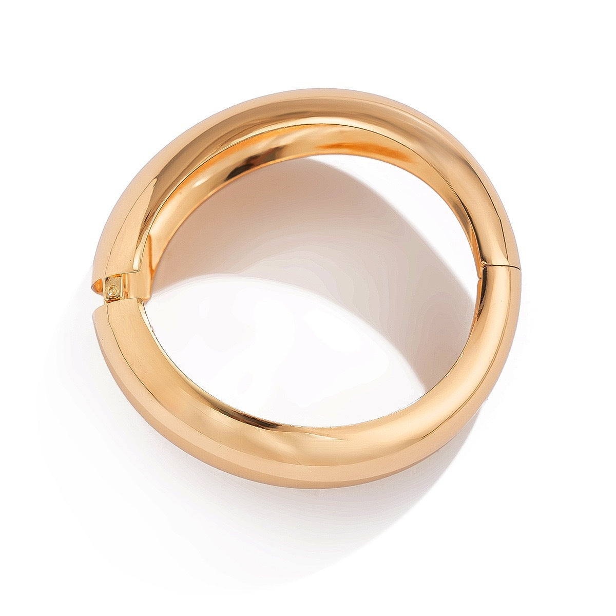 An Open-Ended Design Bracelet Wrape Around the Wrist without a Clasp Creating the Hug Effect