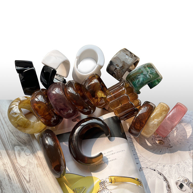 Blooming Spring Resin Bracelet