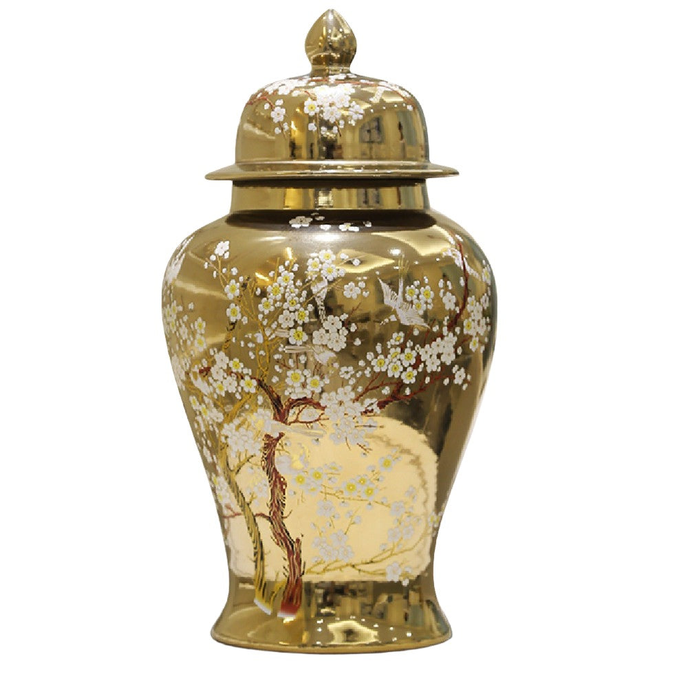 Vase en céramique de luxe d'inspiration asiatique et européenne