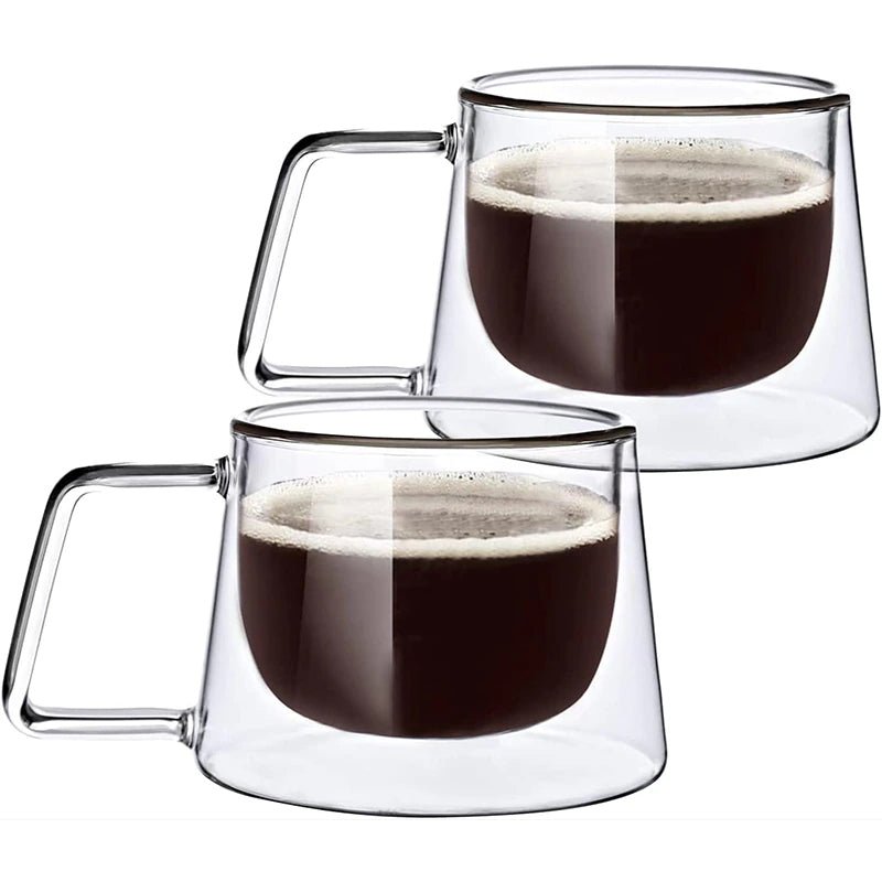 Glass Coffee cup High Borosilicate Double-Layer