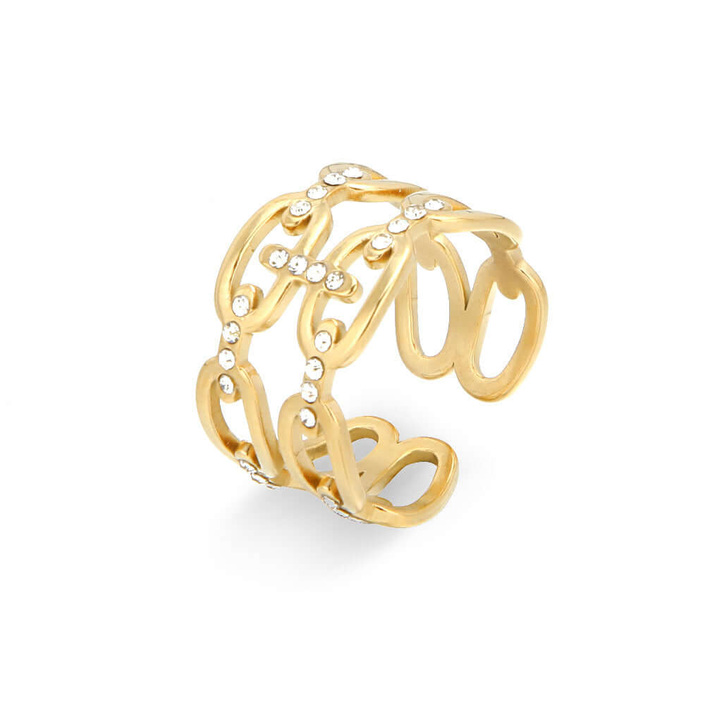 Natural Stone Ring Adjustable Ring