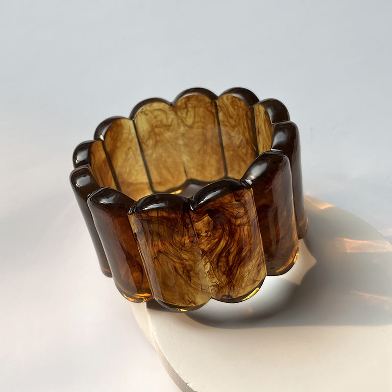Blooming Spring Resin Bracelet