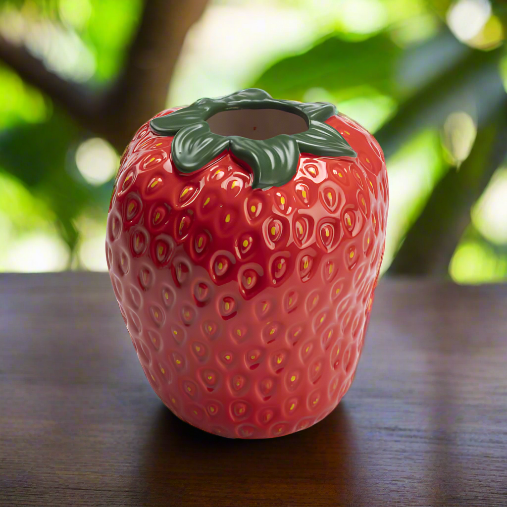 Strawberry Vase Ceramic Luxury  Decor