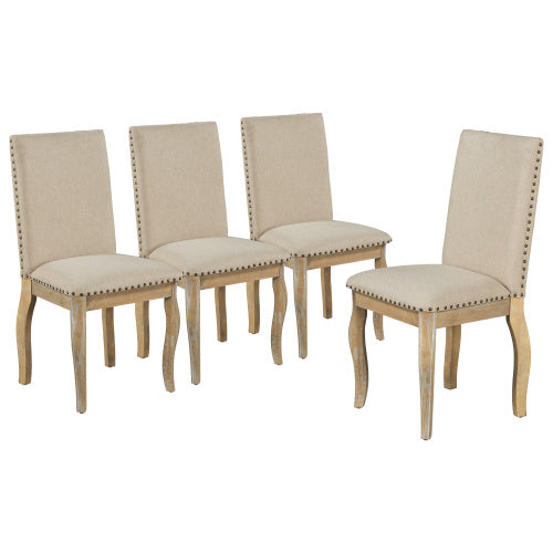 Contemporary Wooden Dining Chairs Sets 4, Stylish Kitchen Chairs