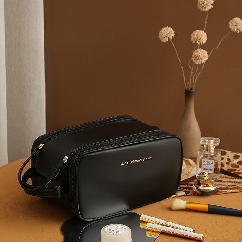 Three-layer Zipper U-shaped Design Cosmetic  Bag