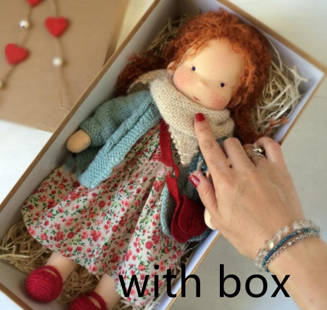 Heirloom Handmade Waldorf Doll in Natural Fabrics