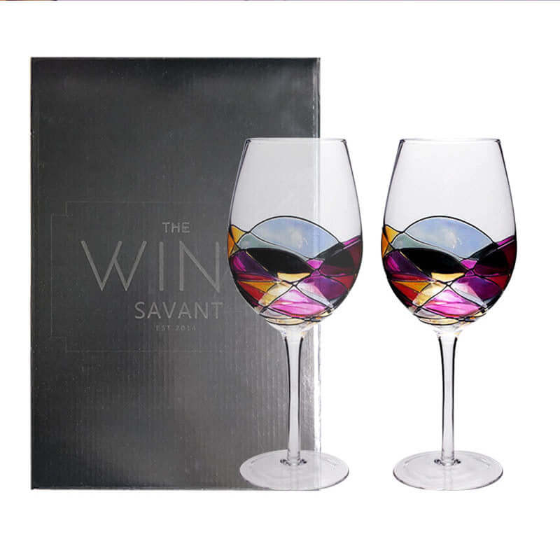 Crystal Glass Color Red Wine Glass