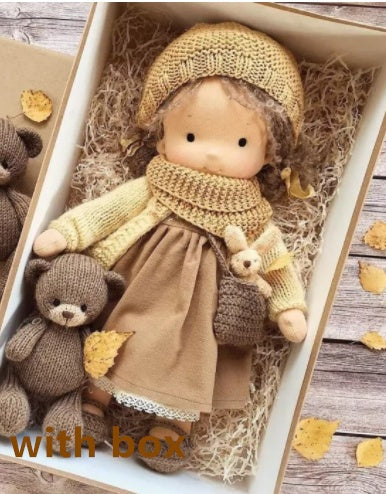 Heirloom Handmade Waldorf Doll in Natural Fabrics