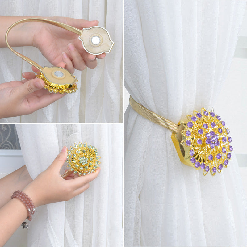 Curtain Magnetic Tieback Flower