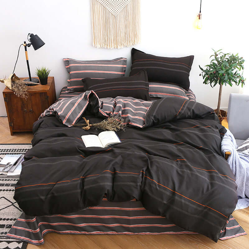 4 Pcs Bedding Set Super Soft Pure Printing