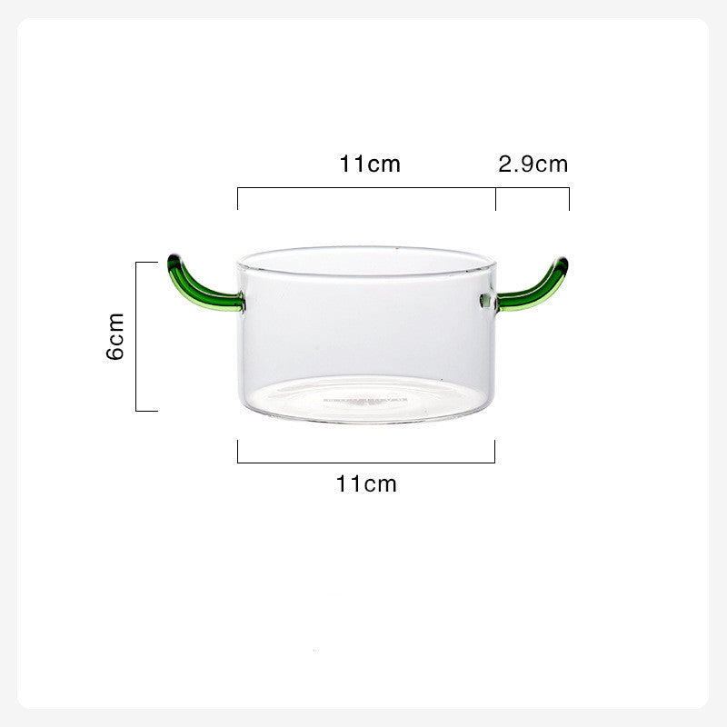 Versatile Heat-Resistant Glass Serving Bowl