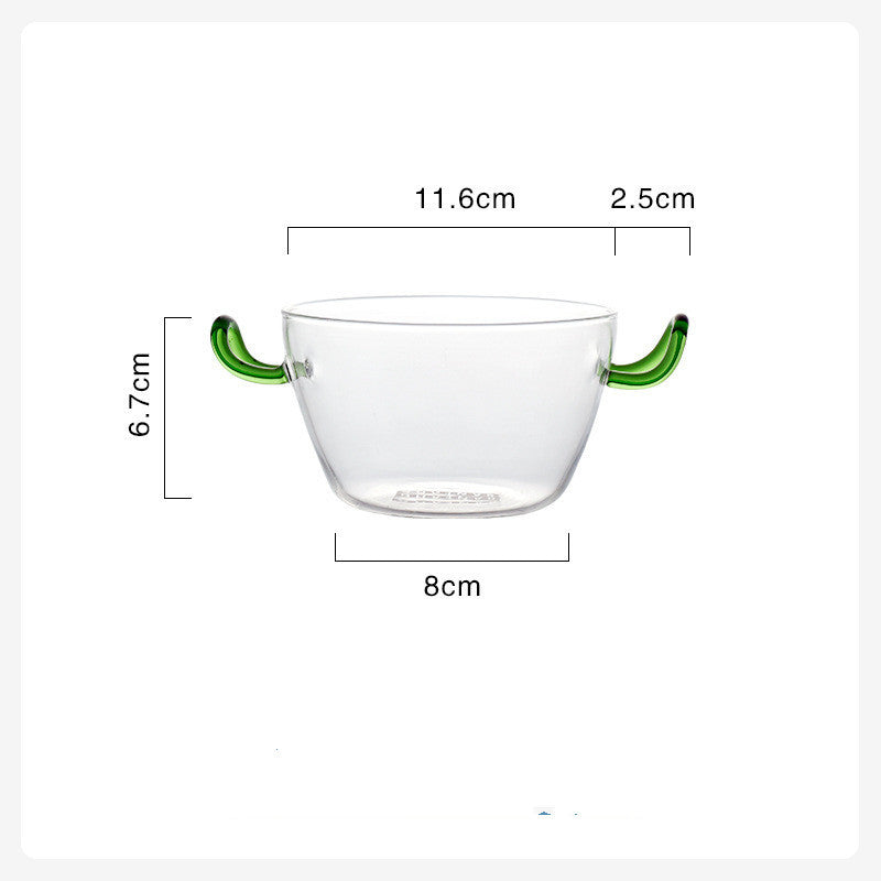 Versatile Heat-Resistant Glass Serving Bowl