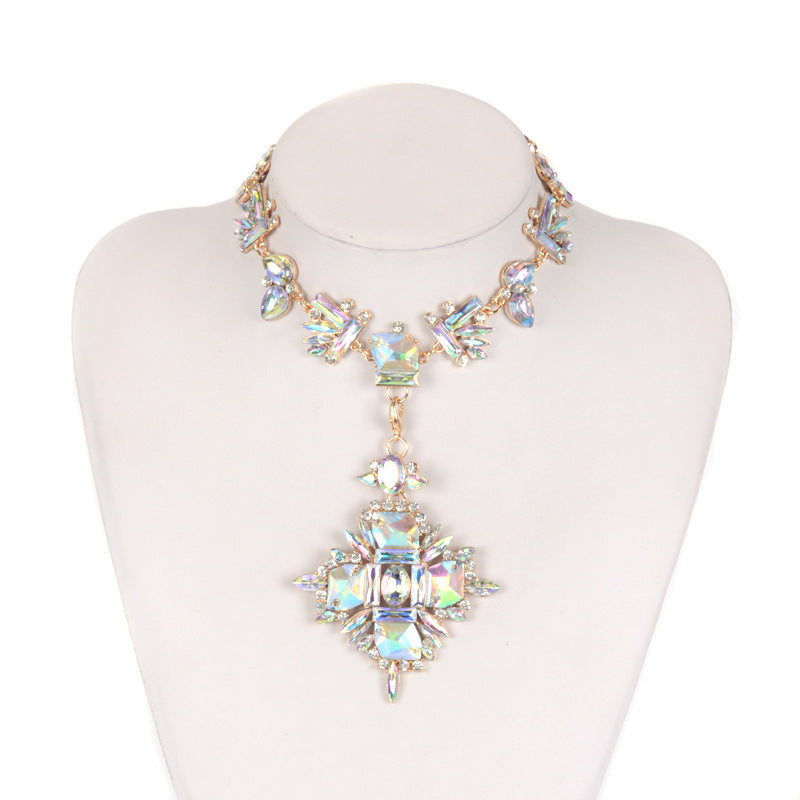 Colorful Chic Gem Statement Necklace