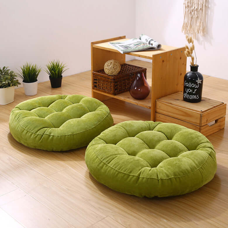 Round Velvet Floor Cushions for Any Room