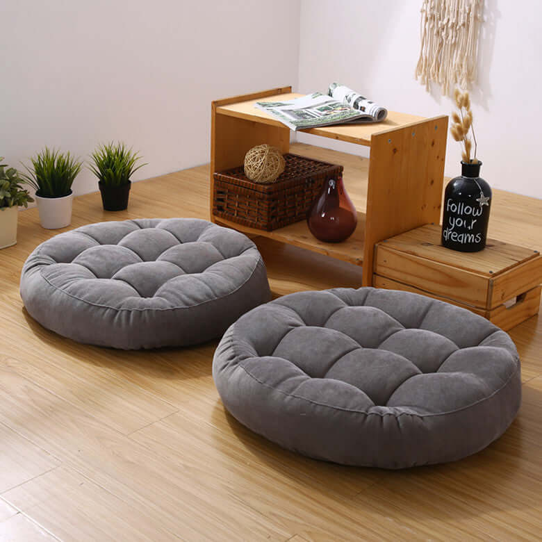 Round Velvet Floor Cushions for Any Room