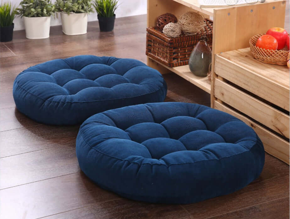 Round Velvet Floor Cushions for Any Room