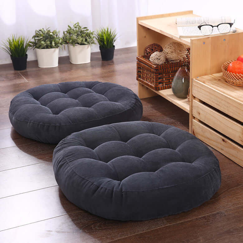 Round Velvet Floor Cushions for Any Room