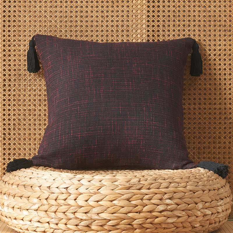 Cotton & Linen Decorative throw Pillow