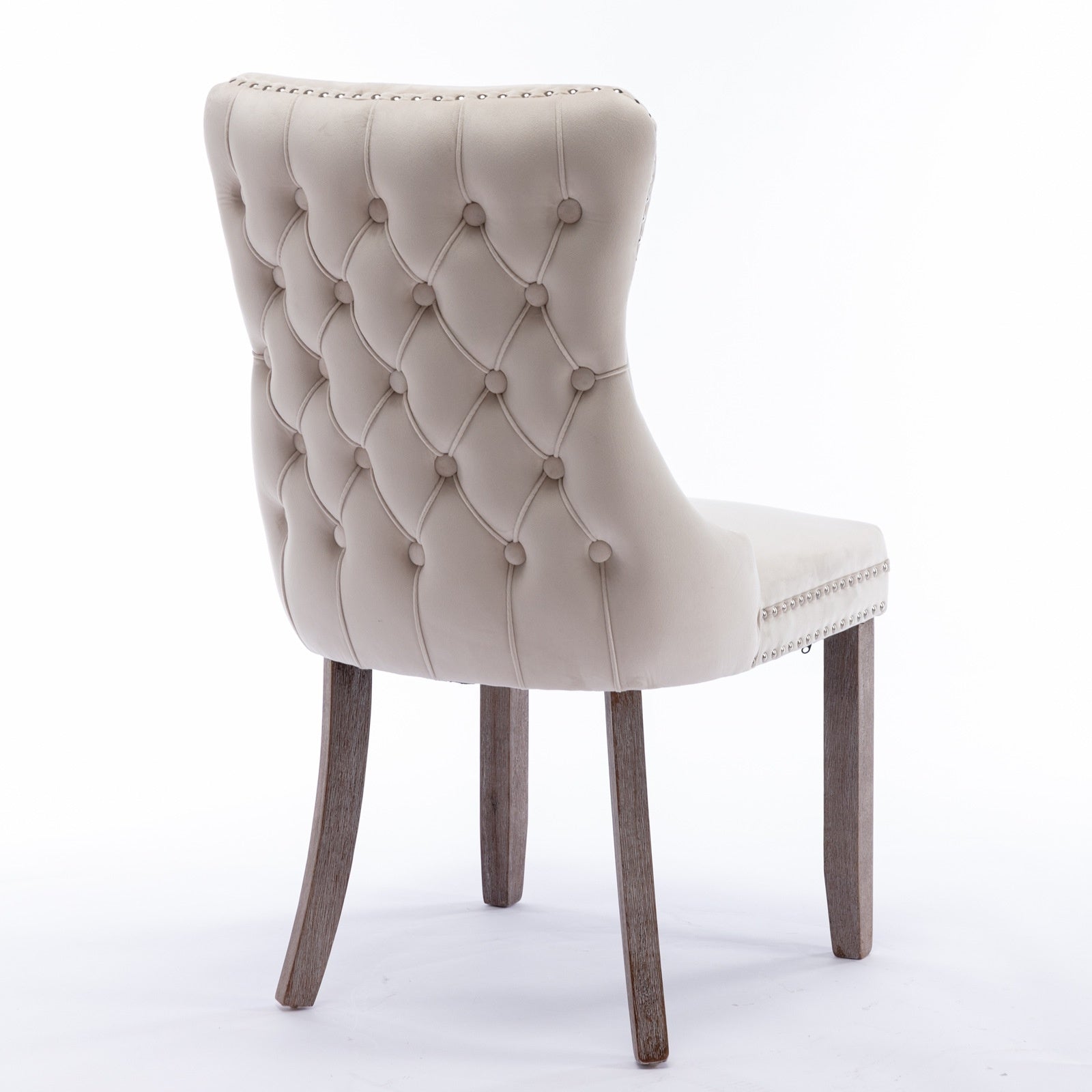 Upholstered Wingback Accent Chair with Nailhead Detail