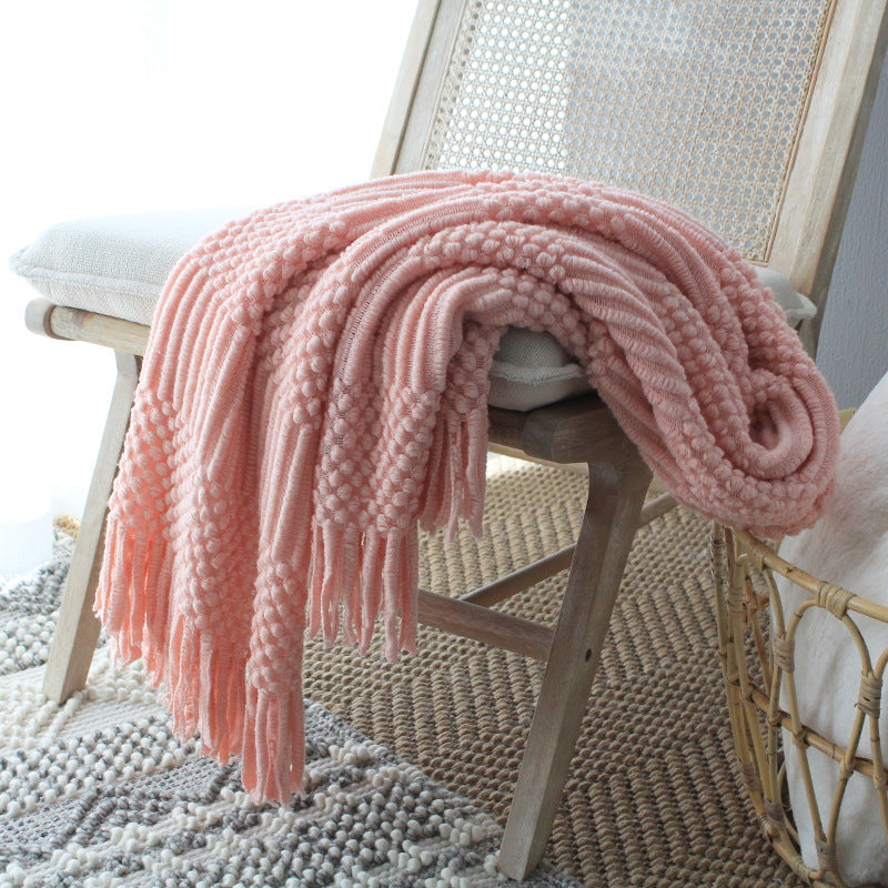 Nordic Knitted Polyester Blanket