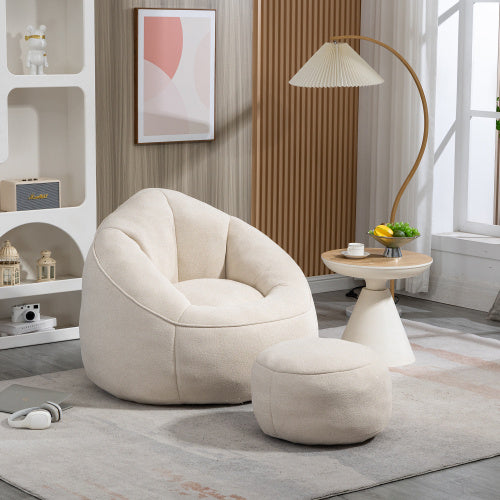 Bean Bag Sofa Chair for Adults-Oversized Lounge Seat for Living Room & Bedroom
