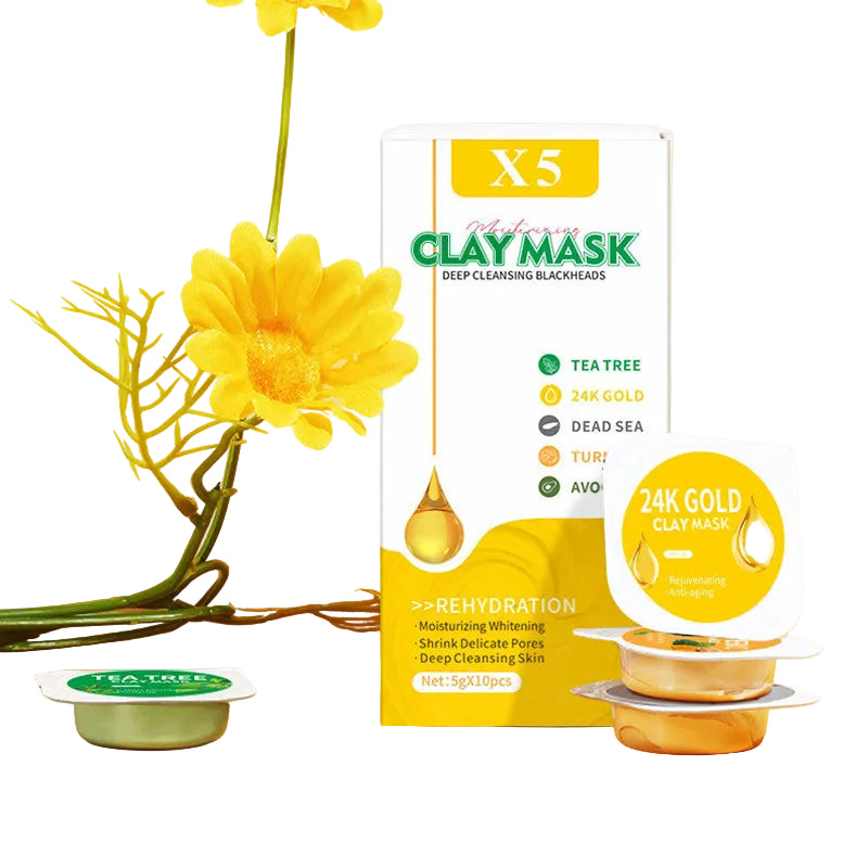 Avocado & Turmeric Clay Face Mack-Deep Cleansing & Hydrating Mask for all Skin Types