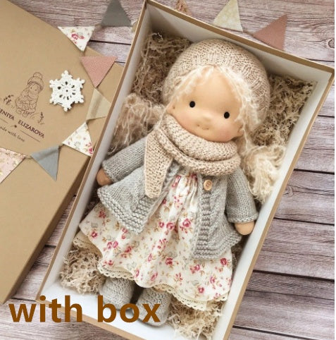 Heirloom Handmade Waldorf Doll in Natural Fabrics