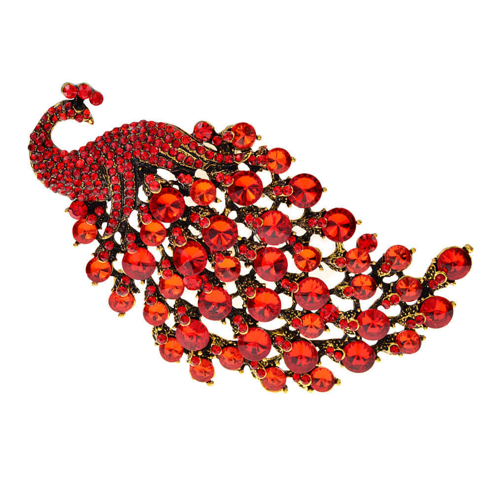 Colorful Peacock Women's Metal Brooch