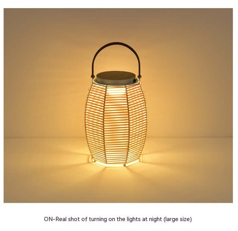 Outdoor Lamp Waterproof Courtyard Villa Garden Lamp Modern Minimalist Terrace Solar Woven Lamp