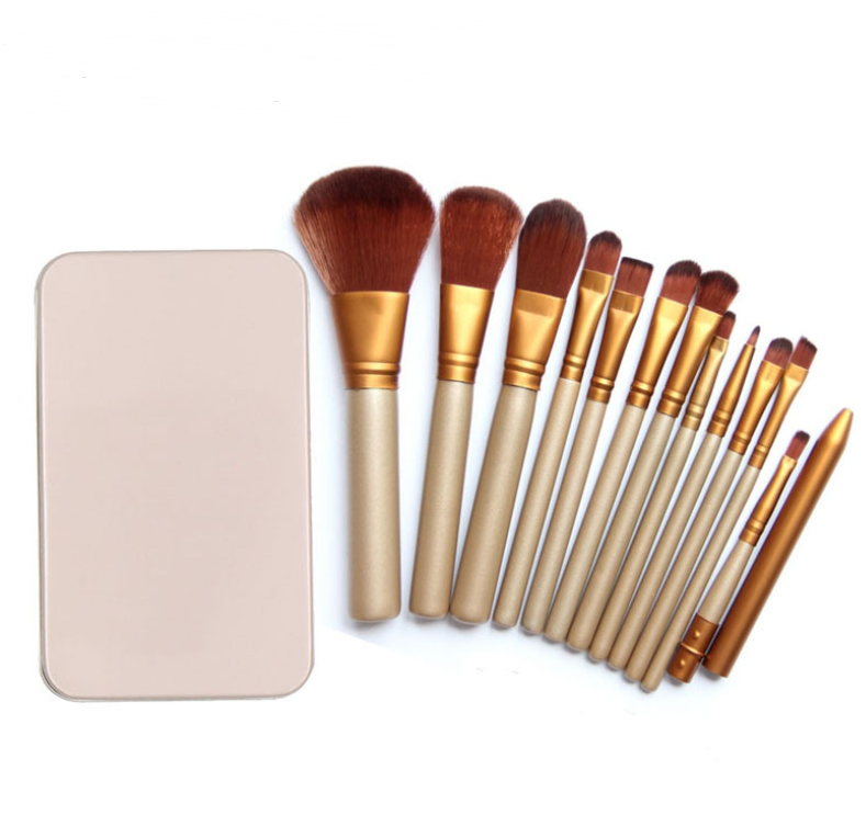 Premium Synthetic Makeup Brush Set 12 Pcs