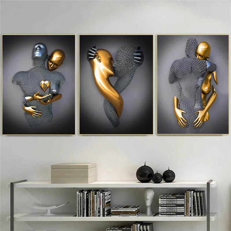 Wall Art for Living Room 3D Metal