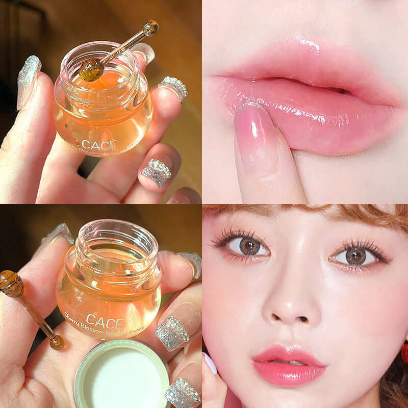 Cherry Blossom Honey Moisturizing Rich Moist Tender Oil Rich Moist Not Oily Lipstick.