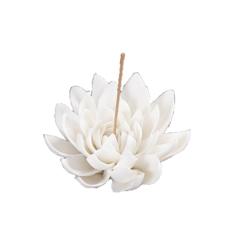 White porcelain incense burner