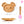 Mouse dinner plate-Brown
