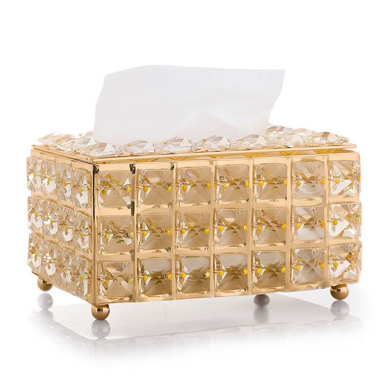 Rhinestone Tissue Box Paper Rack