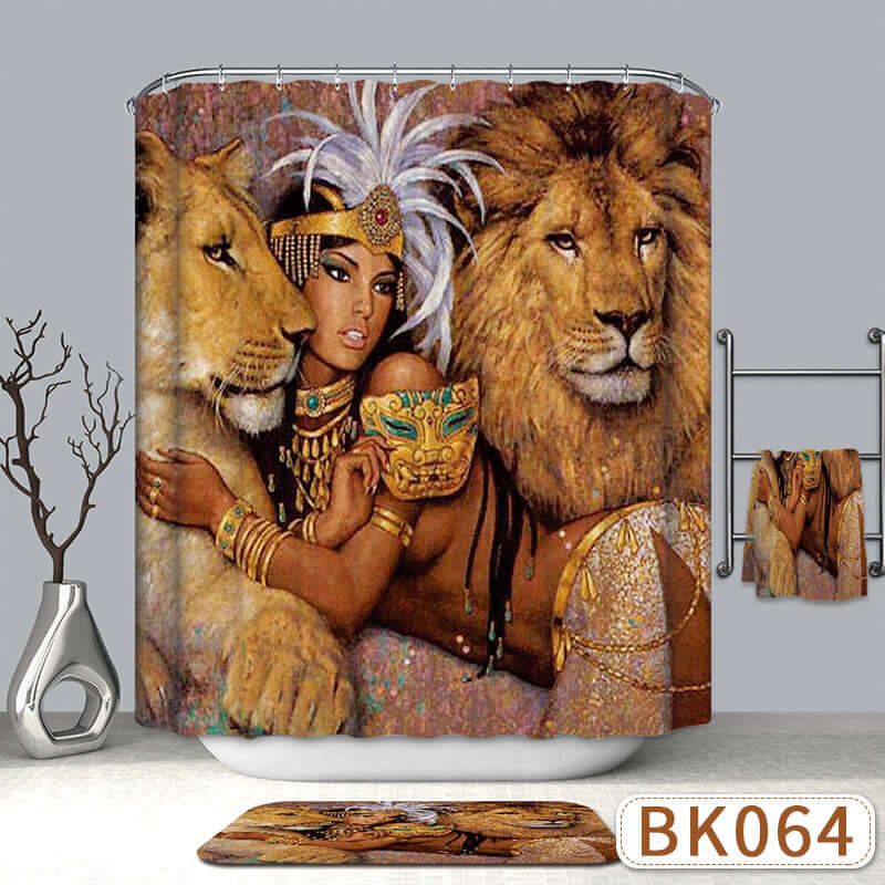 Art Printed Polyester Shower Curtain