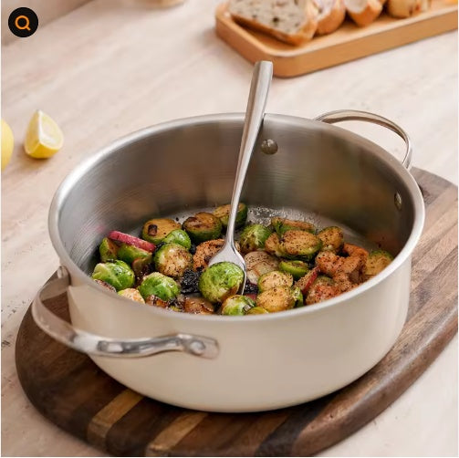 9pcs Stainless Steel Ceramic Coated Pot Set