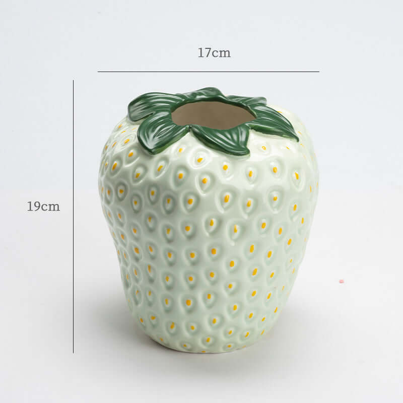 Strawberry Vase Ceramic Luxury  Decor