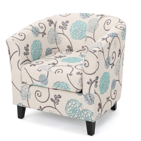 Modern Upholstered Club Chair for Living Room Comfortable Accent Armchair