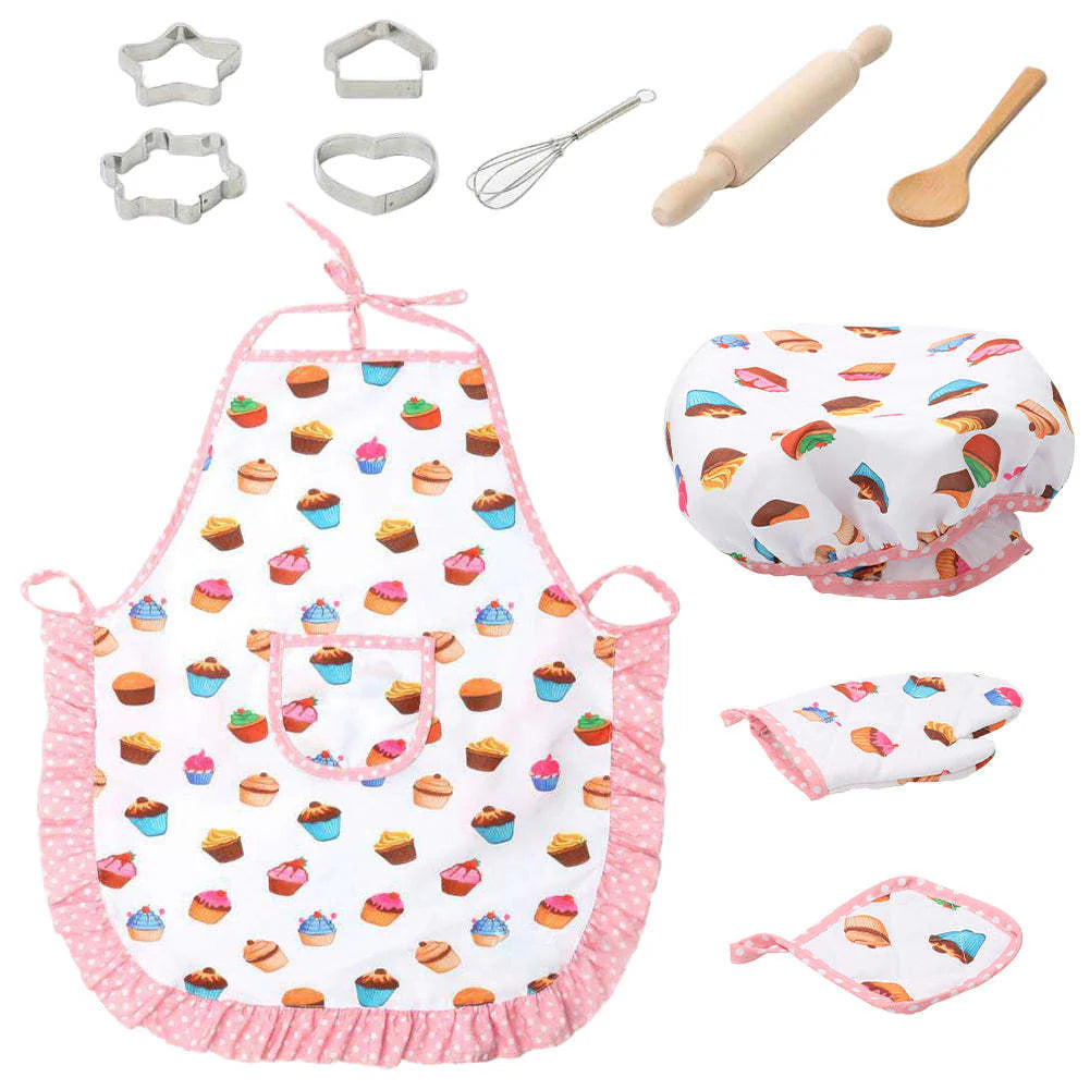 Children's Kitchen Set Baking Tool Cake Apron